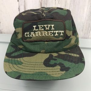 Levi Garrett Tobacco Hat Snapback Green Camo VTG